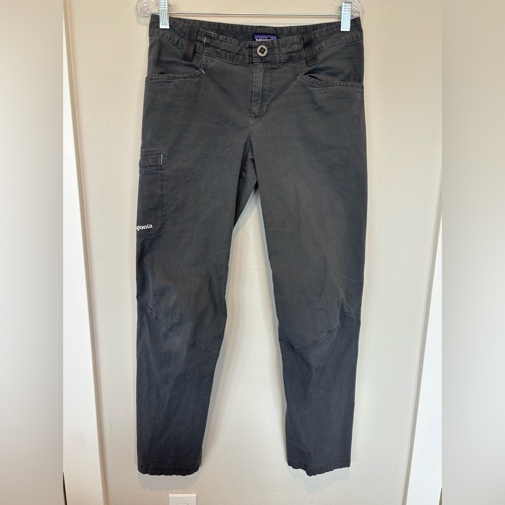 Patagonia Gray Outdoor Stretch Pants with White Logo 021